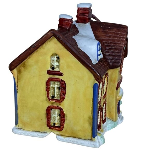 Village Mansion Holiday Dickens of London Christmas Porcelain House Vintage 1991 - Picture 4 of 16